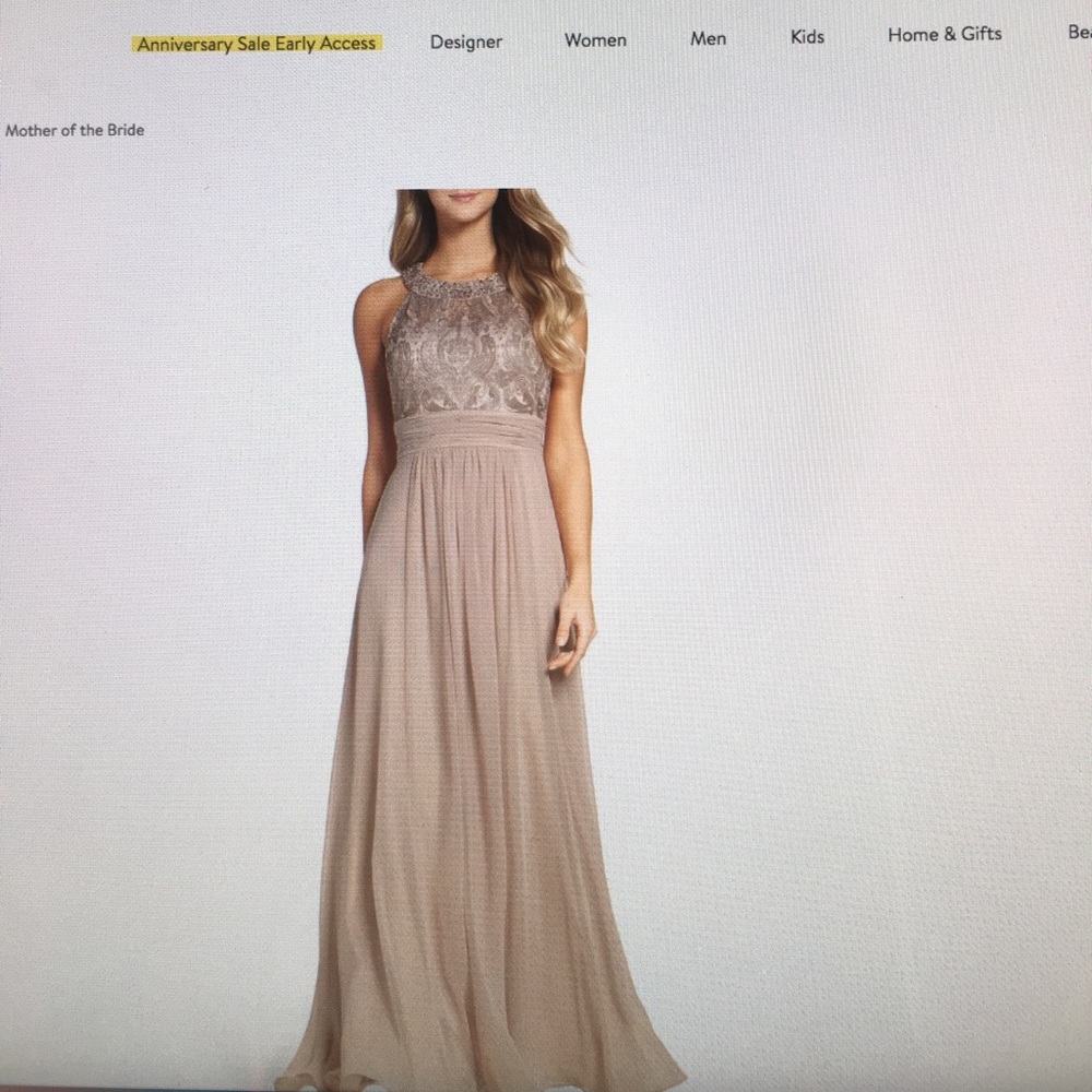 Eliza J lace bodice gown size 2P